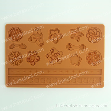 Food Grade Cookies Silicone Imprint Mold for Cookie Decoration